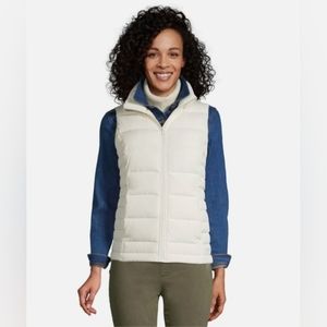 NWT Lands' End Women's Allied Down Puffer Vest - Size Small